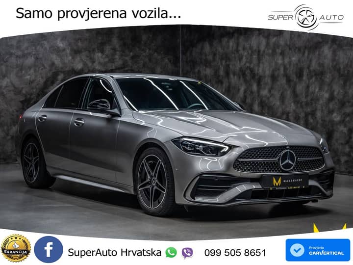 Mercedes C 180 9G-Tr. AMG 170 KS, LED+TEM+GR SJED+KAM+VIRT+PDC