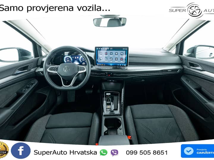 VW Golf VIII 2.0 TDI DSG Style 150 KS, ACC+KAM+VIRT+MASAŽA