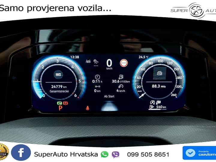 VW Golf VIII 2.0 TDI DSG Style 150 KS, ACC+KAM+VIRT+MASAŽA