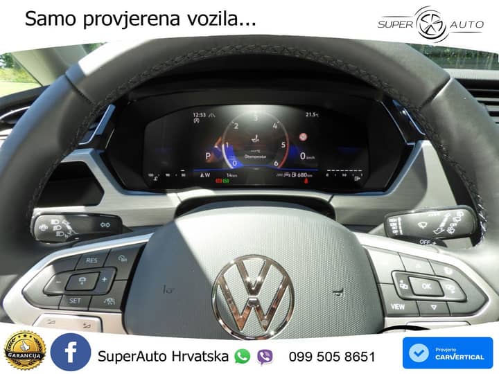 VW Touran 2.0 TDI DSG Comfortline 150 KS, LED+ACC+VIRT+GR SJED+KAM+PARK+MASAŽA
