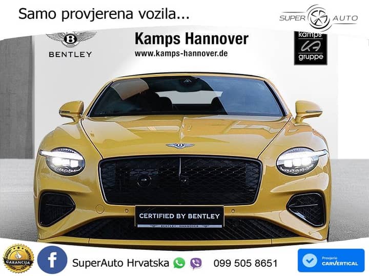 Bentley Continental GTC IV 4.0 V8 TFSi Ultra AWD DCT Speed 782 KS, ZRAČNI+ACC