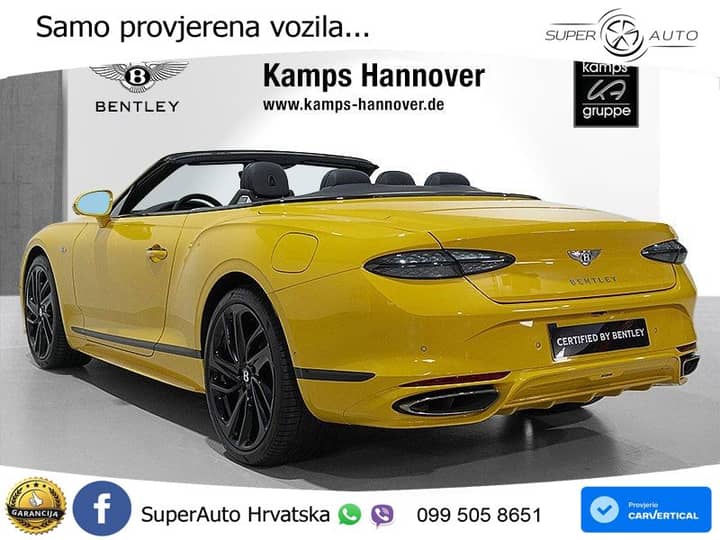 Bentley Continental GTC IV 4.0 V8 TFSi Ultra AWD DCT Speed 782 KS, ZRAČNI+ACC
