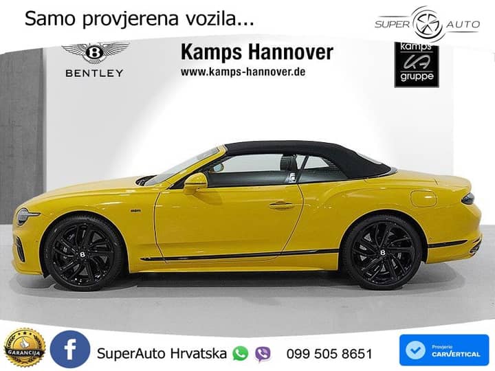 Bentley Continental GTC IV 4.0 V8 TFSi Ultra AWD DCT Speed 782 KS, ZRAČNI+ACC