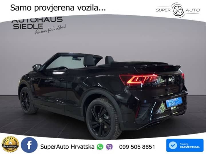 VW T-Roc Cabriolet 1.5 TSI DSG R-Line 150 KS, LED+ACC+GR SJED+VIRT+KAM
