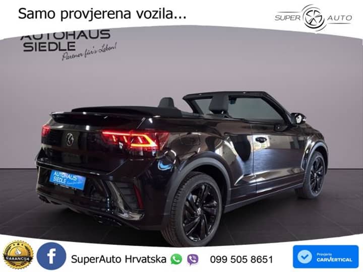 VW T-Roc Cabriolet 1.5 TSI DSG R-Line 150 KS, LED+ACC+GR SJED+VIRT+KAM