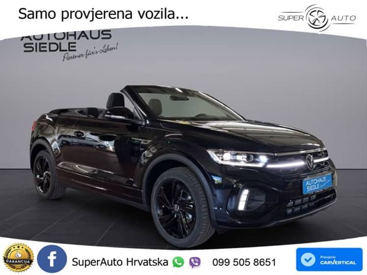 VW T-Roc Cabriolet 1.5 TSI DSG R-Line 150 KS, LED+ACC+GR SJED+VIRT+KAM