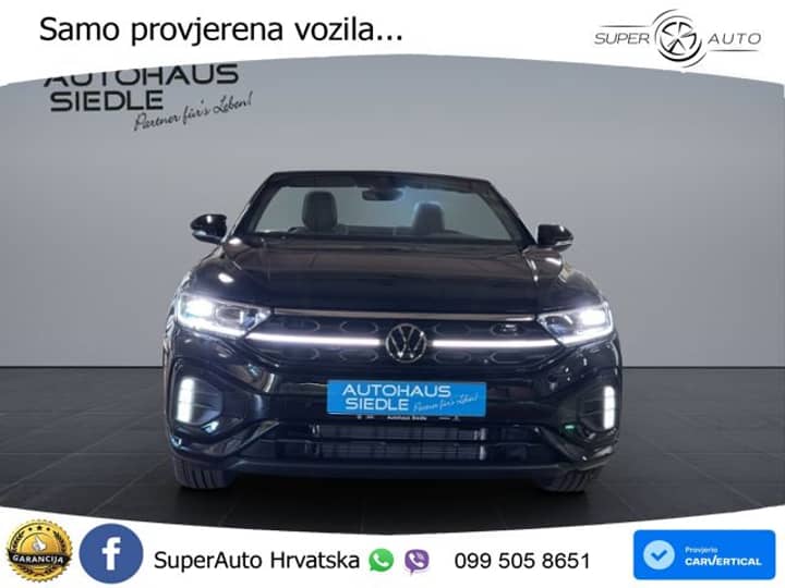 VW T-Roc Cabriolet 1.5 TSI DSG R-Line 150 KS, LED+ACC+GR SJED+VIRT+KAM