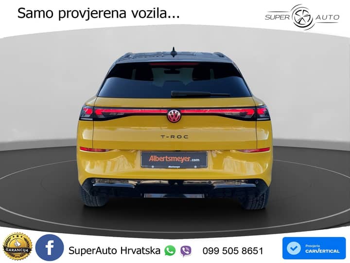 VW T-Roc 1.5 eTSI DSG R-Line 150 KS, ACC+360+KEY+GR SJED+HEAD+VIRT+LANE