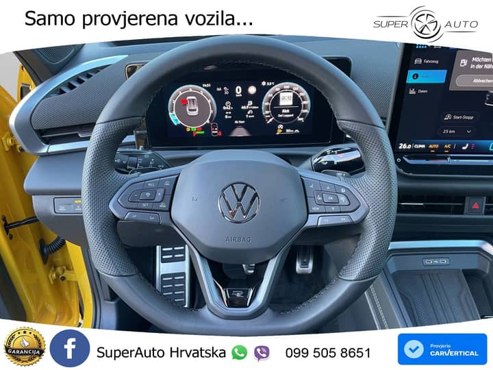 VW T-Roc 1.5 eTSI DSG R-Line 150 KS, ACC+360+KEY+GR SJED+HEAD+VIRT+LANE