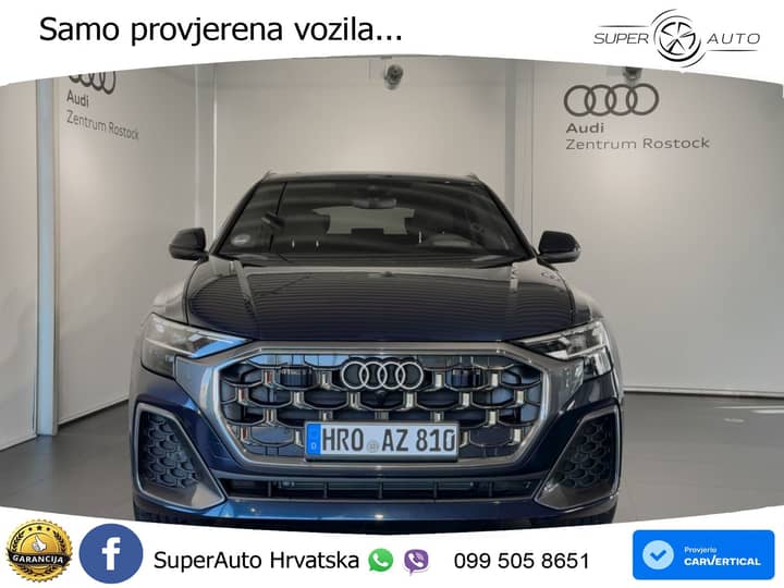 Audi Q8 50 TDI quattro Aut. S line 286 KS, LED+KAM+GR SJED+HEAD+PANO