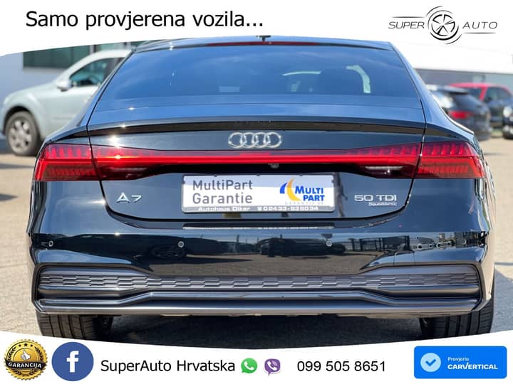 Audi A7 Sportback 50 TDI quattro Aut. S line 286 KS, ZRAČNI+MATRIX+GR SJED+360