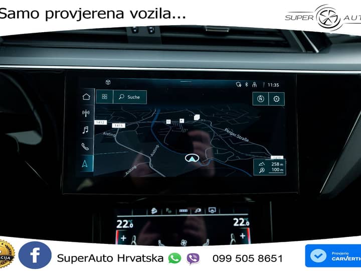 Audi e-tron 50 71 kWh quattro 313 KS, ZRAČNI+LED+ACC+GR SJED+PANO+KAM