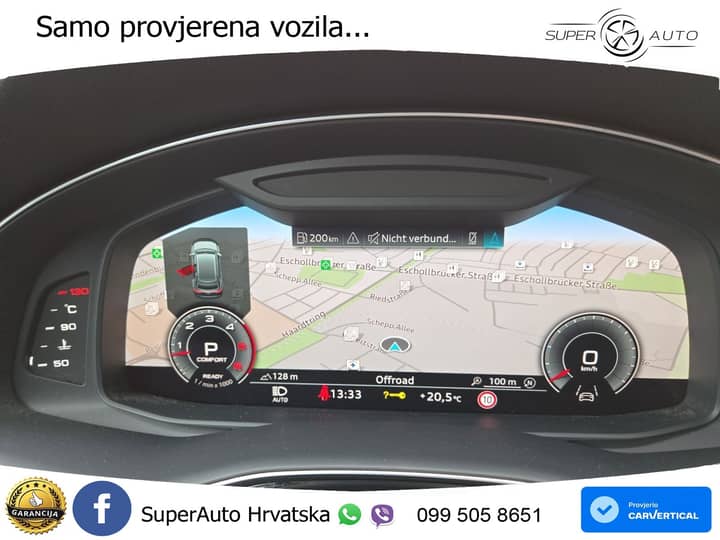 Audi Q8 50 TDI V6 quattro tiptronic S Line 286 KS, ZRAČNI+ACC+4xGR SJED+360+PDC