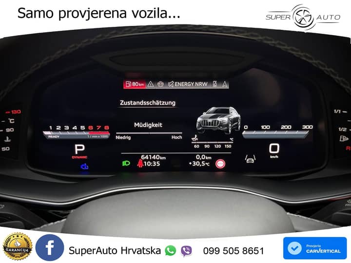 Audi Q8 55 TFSI quattro Aut. 340 KS, ZRAČNI+ACC+360+GR SJED+VIRT+ASIST