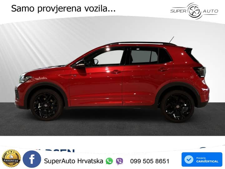 VW T-Cross 1.5 TSI DSG R-Line 150 KS, ACC+KAM+KEY+GR SJED+VIRT+LANE