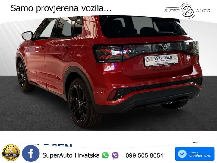 VW T-Cross 1.5 TSI DSG R-Line 150 KS, ACC+KAM+KEY+GR SJED+VIRT+LANE