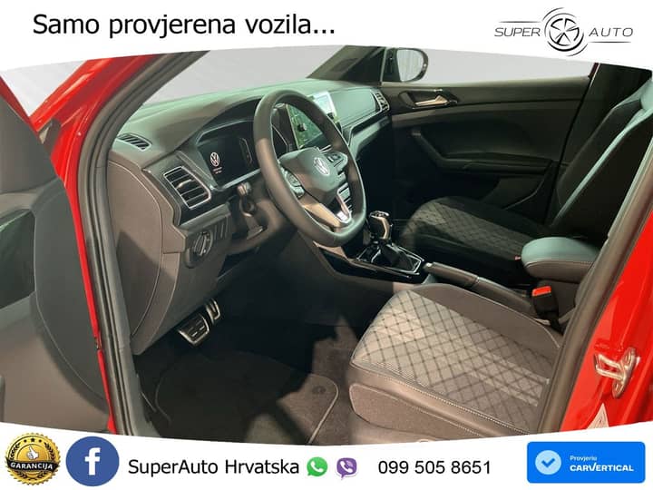 VW T-Cross 1.5 TSI DSG R-Line 150 KS, ACC+KAM+KEY+GR SJED+VIRT+LANE