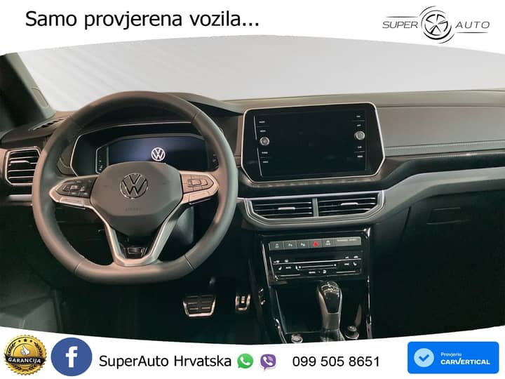 VW T-Cross 1.5 TSI DSG R-Line 150 KS, ACC+KAM+KEY+GR SJED+VIRT+LANE