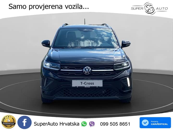 VW T-Cross 1.5 TSI DSG R-Line 150 KS, ACC+KAM+KEY+GR SJED+VIRT+LANE
