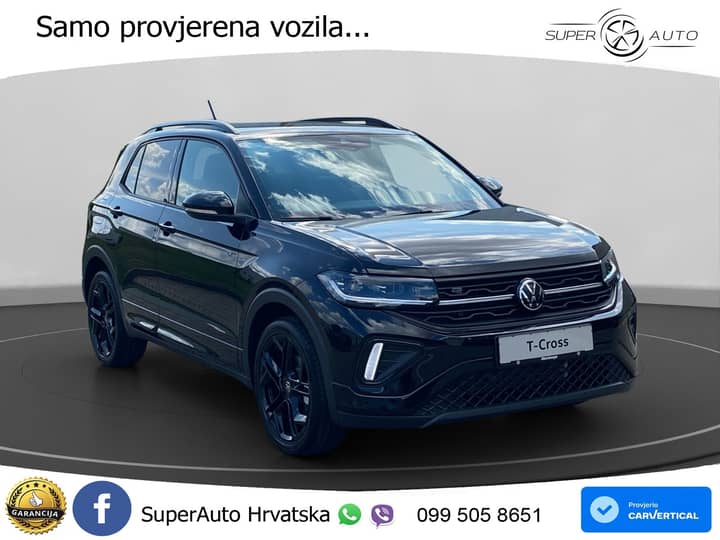 VW T-Cross 1.5 TSI DSG R-Line 150 KS, ACC+KAM+KEY+GR SJED+VIRT+LANE