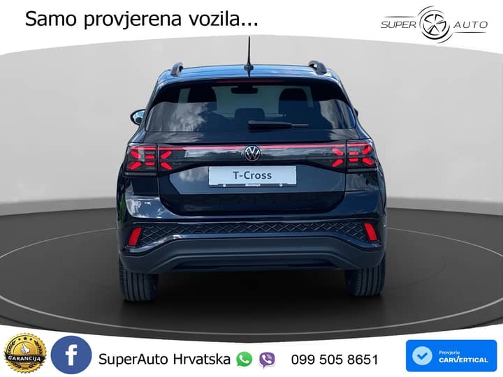VW T-Cross 1.5 TSI DSG R-Line 150 KS, ACC+KAM+KEY+GR SJED+VIRT+LANE