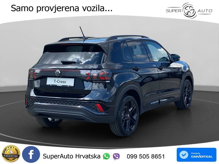 VW T-Cross 1.5 TSI DSG R-Line 150 KS, ACC+KAM+KEY+GR SJED+VIRT+LANE