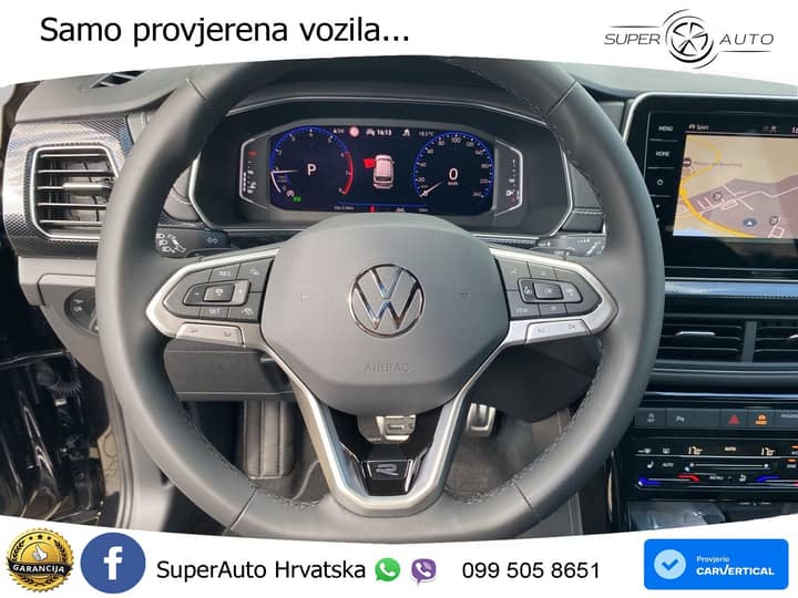 VW T-Cross 1.5 TSI DSG R-Line 150 KS, ACC+KAM+KEY+GR SJED+VIRT+LANE