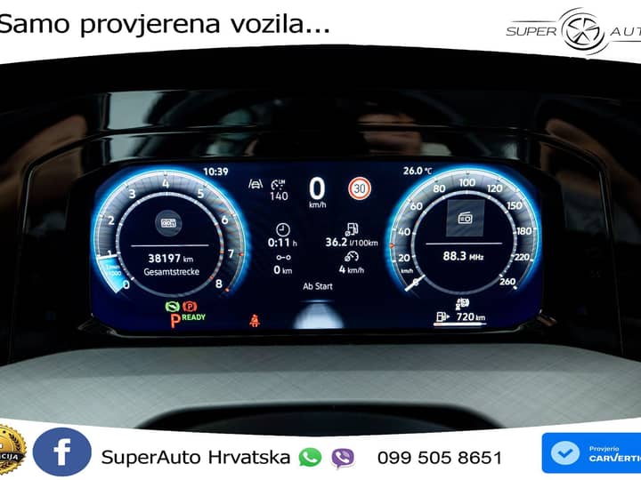 VW Golf 8 Variant 1.5 eTSI DSG Life 116 KS, LED+ACC+GR SJED+VIRT+PDC