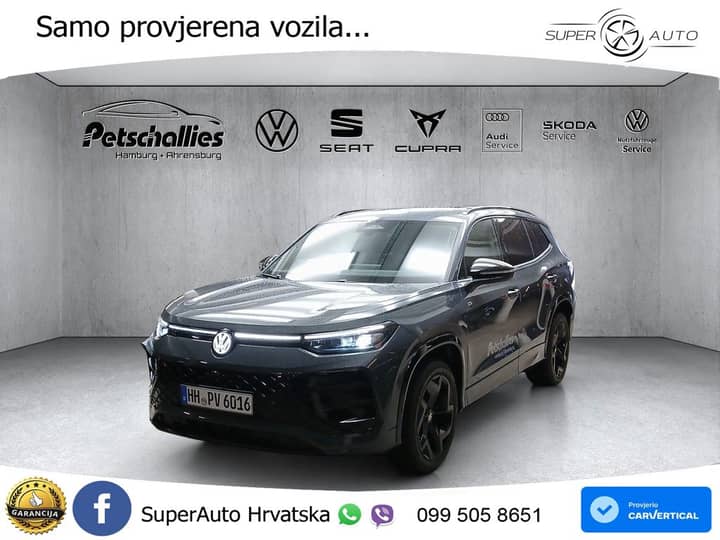 VW Tayron 2.0 TSI 4M DSG R-Line 204 KS, ACC+PANO+360+HEAD+VIRT+MASAŽA