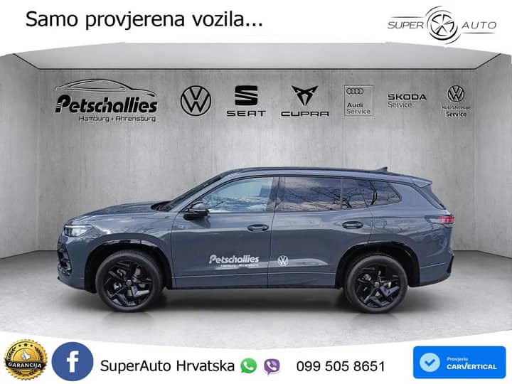 VW Tayron 2.0 TSI 4M DSG R-Line 204 KS, ACC+PANO+360+HEAD+VIRT+MASAŽA