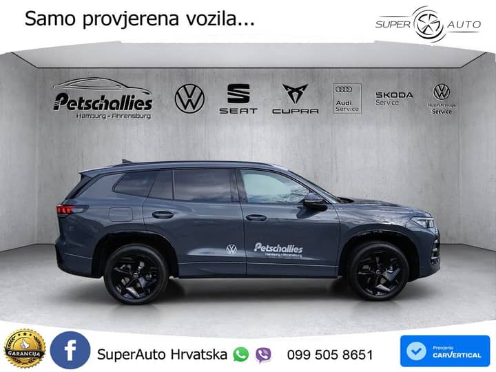 VW Tayron 2.0 TSI 4M DSG R-Line 204 KS, ACC+PANO+360+HEAD+VIRT+MASAŽA