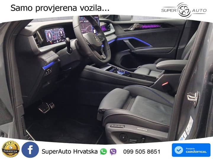 VW Tayron 2.0 TSI 4M DSG R-Line 204 KS, ACC+PANO+360+HEAD+VIRT+MASAŽA