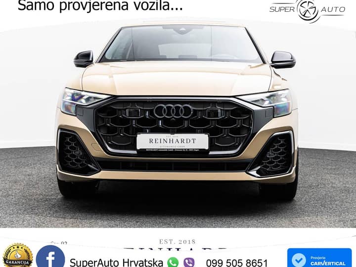 Audi Q8 55 TFSI quattro Aut. S line 340 KS, ZRAČNI+ACC+360+GR SJED+HEAD+PANO