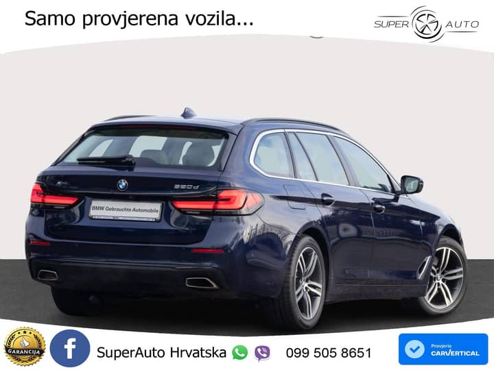 BMW 520d xDrive Touring Aut. 190 KS, ZRAČNI+KAM+LED+4xGR SJED+VIRT+NAVI