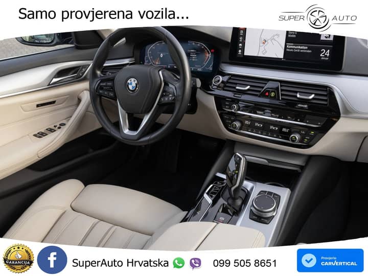 BMW 520d xDrive Touring Aut. 190 KS, ZRAČNI+KAM+LED+4xGR SJED+VIRT+NAVI