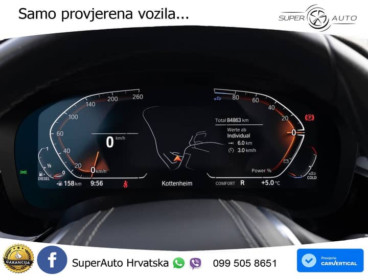 BMW 520d xDrive Touring Aut. 190 KS, ZRAČNI+KAM+LED+4xGR SJED+VIRT+NAVI