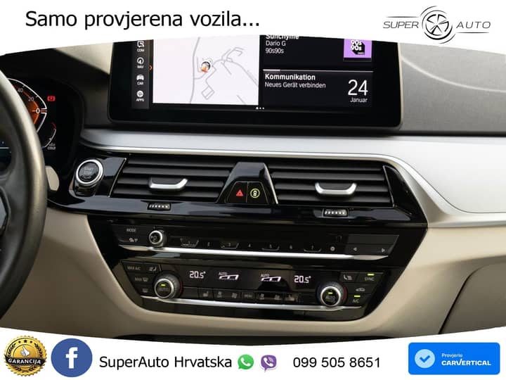BMW 520d xDrive Touring Aut. 190 KS, ZRAČNI+KAM+LED+4xGR SJED+VIRT+NAVI
