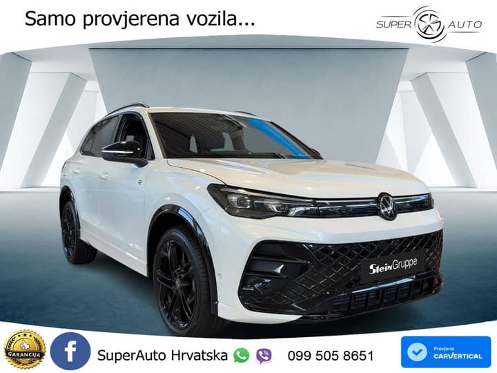 VW Tiguan 2.0 TDI 4M DSG R-Line 193 KS, LED+ACC+PANO+GR SJED+360+PARK