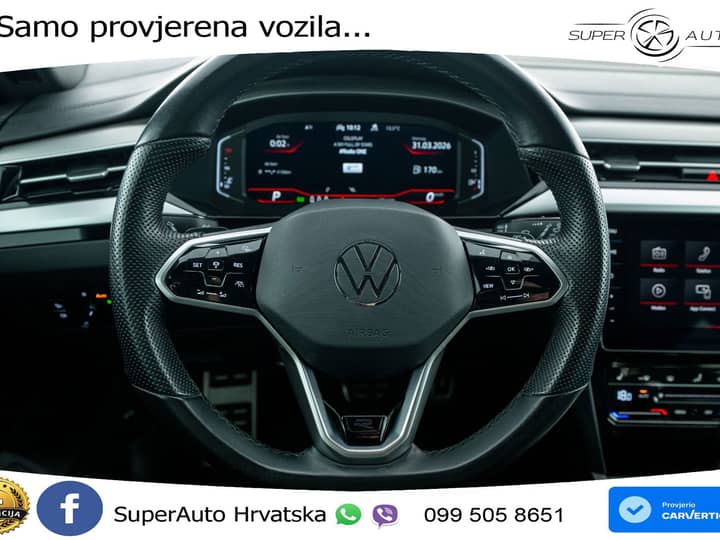 VW Arteon SB 2.0 TDI 4M DSG R-Line 200 KS, ACC+KAM+4xGR SJED+VIRT+NAVI+MASAŽA