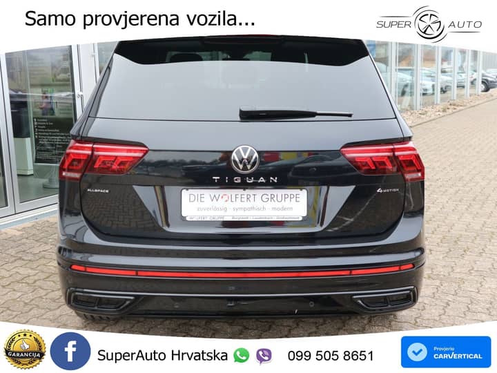 VW Tiguan Allspace 2.0 TDI 4M DSG R-Line 193 KS, 7-SJED+LED+ACC+GR SJED+VIRT+KAM