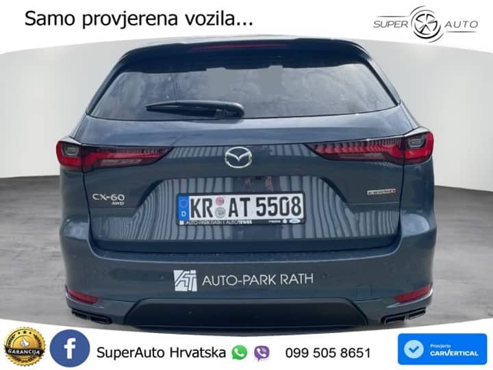 Mazda CX-60 3.3 e-Skyactiv AWD Aut. Homura Plus 254 KS, PANO+360+GR SJED+ACC+KEY