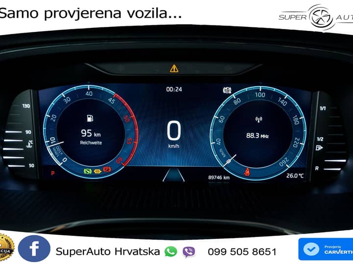 Škoda Octavia Combi 2.0 TDI DSG Ambition 150 KS, LED+ACC+KAM+VIRT+PDC