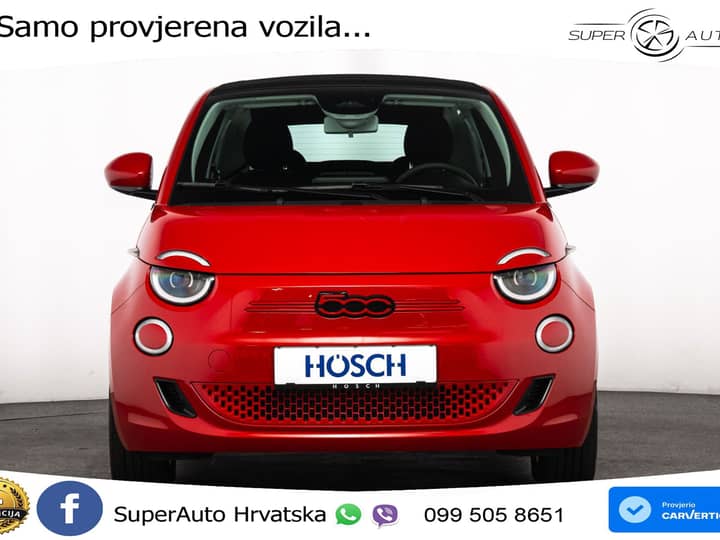 Fiat 500e 42 kWh Cabrio 118 KS, KAM+GR SJED+VIRT+NAVI