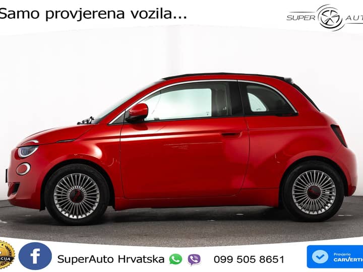 Fiat 500e 42 kWh Cabrio 118 KS, KAM+GR SJED+VIRT+NAVI
