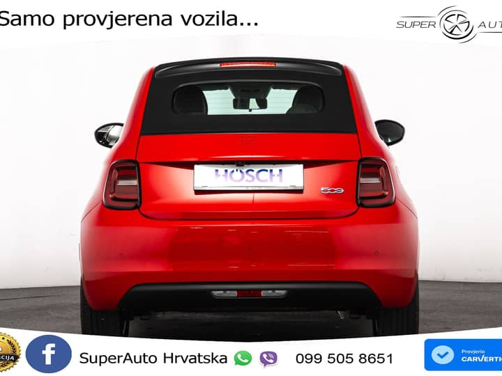 Fiat 500e 42 kWh Cabrio 118 KS, KAM+GR SJED+VIRT+NAVI