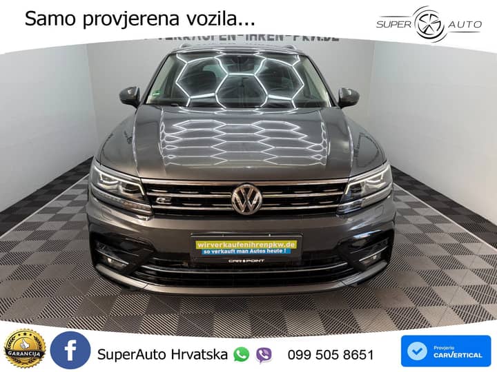 VW Tiguan 2.0 TDI 4M DSG R-Line 240 KS, LED+ACC+GR SJED+VIRT+PDC+PANO+HEAD