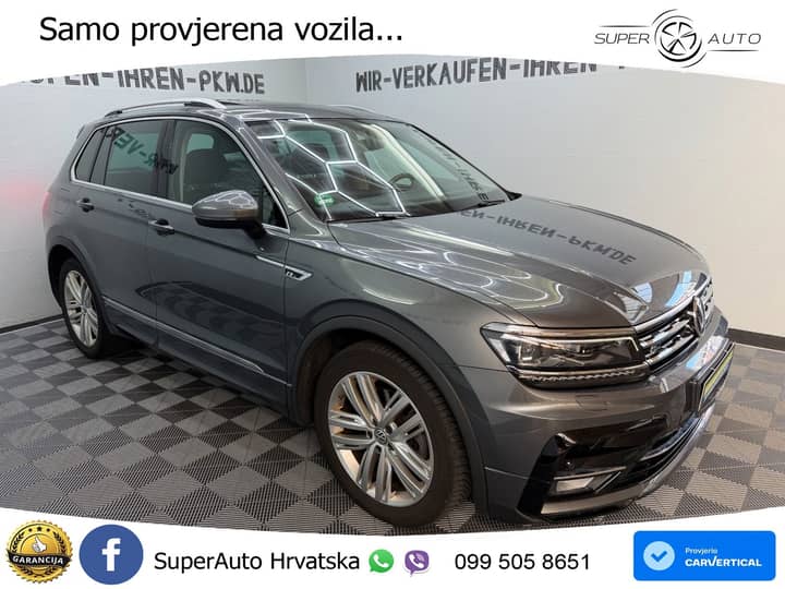 VW Tiguan 2.0 TDI 4M DSG R-Line 240 KS, LED+ACC+GR SJED+VIRT+PDC+PANO+HEAD