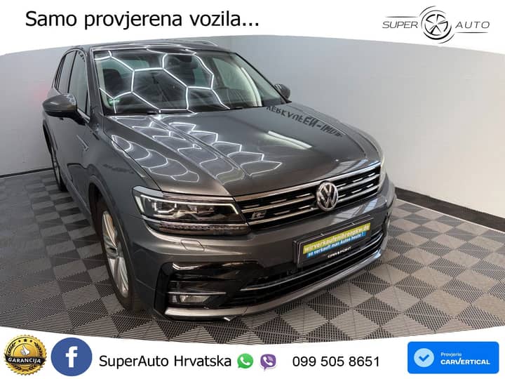 VW Tiguan 2.0 TDI 4M DSG R-Line 240 KS, LED+ACC+GR SJED+VIRT+PDC+PANO+HEAD