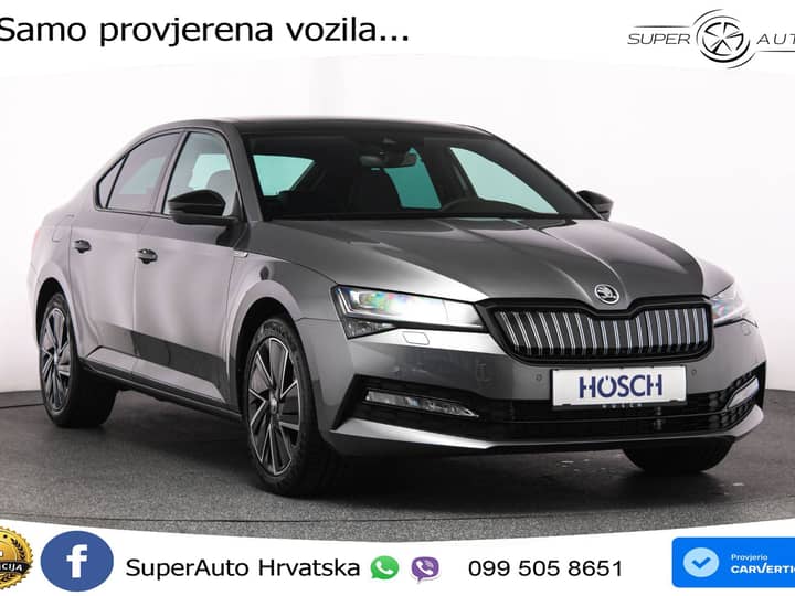 Škoda Superb 1.4 TSI DSG Sportline 218 KS, ACC+360+GR SJED+PANO+VIRT+NAVI