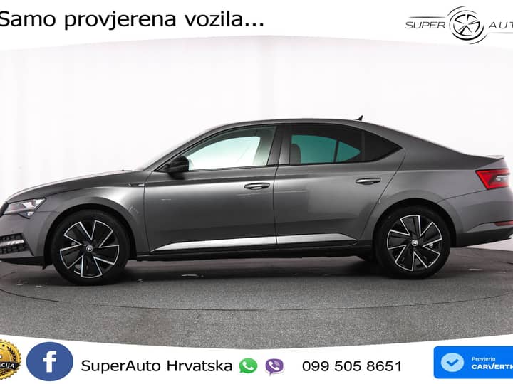 Škoda Superb 1.4 TSI DSG Sportline 218 KS, ACC+360+GR SJED+PANO+VIRT+NAVI